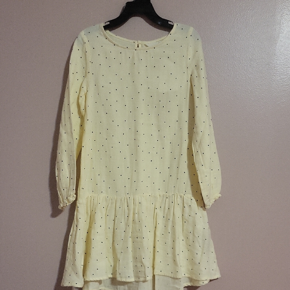 H&M Cream and Black Polka Dot Dress